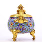 An Excellent Cloisonne Censer And Cover