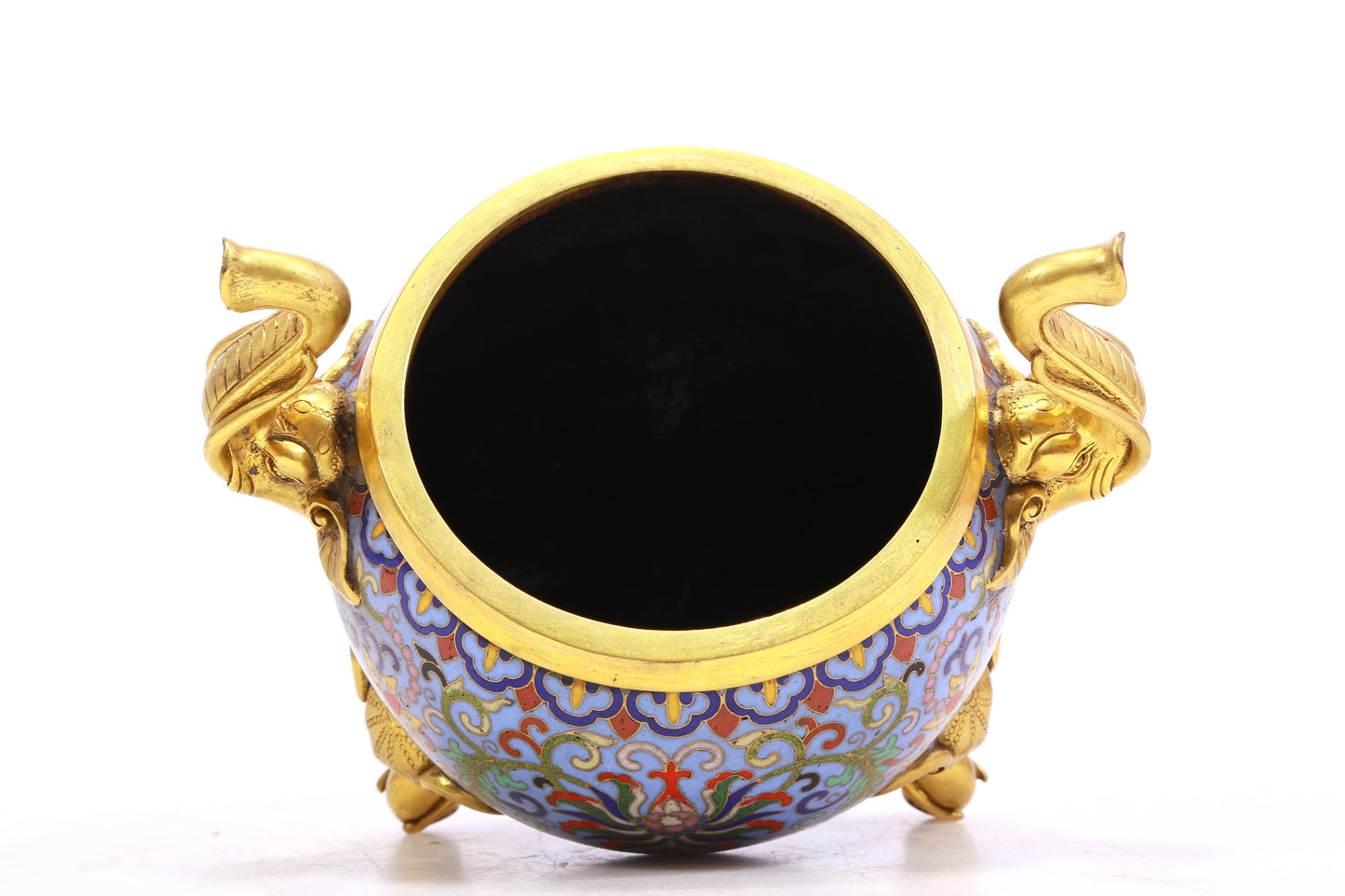 An Excellent Cloisonne Censer And Cover