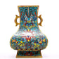 A Gorgeous Pair Of Cloisonne 'Scrolling Lotus' Vases