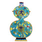 A cloisonné gourd bottle with auspicious moiré pattern