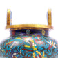 A cloisonné 'Phoenix and Flower' amphorae with three legs