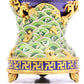 An Exquisite Cloisonne 'Weapons Of The Eight Immortals' Conch-Form Water Pot