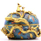 An Exquisite Cloisonne 'Bat& Auspicious Cloud' Peach-Form Box