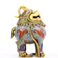 An Exquisite Cloisonne Unicorn-Form Censer