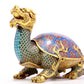 An Exquisite Cloisonne Mythical Tortoise