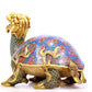 An Exquisite Cloisonne Mythical Tortoise