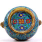 A Gorgeous Cloisonne 'Scrolling Lotus' Lion-Handled Censer