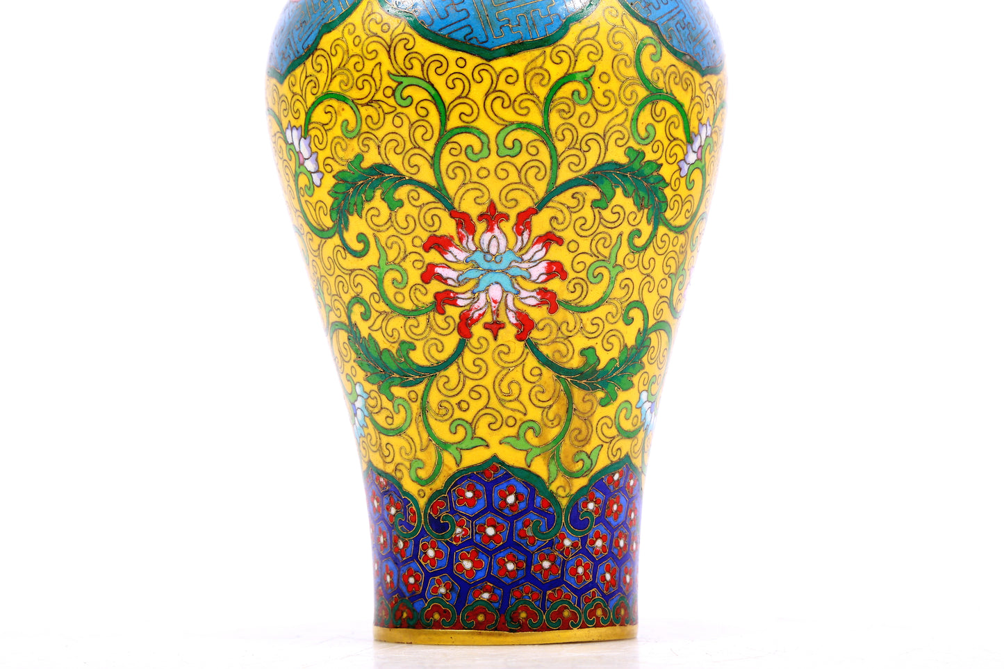 A Gorgeous Cloisonne 'Scrolling Lotus' Vase