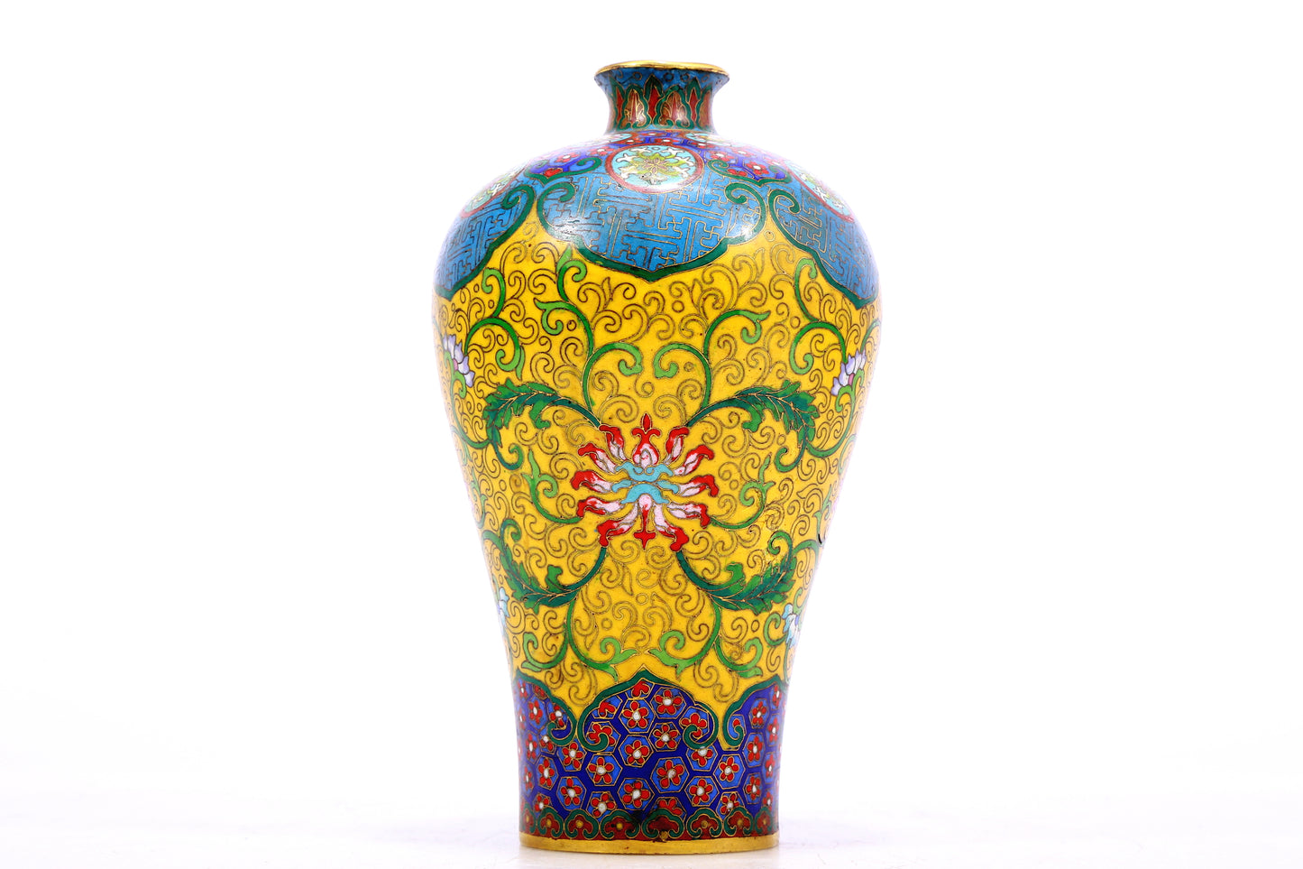 A Gorgeous Cloisonne 'Scrolling Lotus' Vase