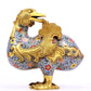 A Gorgeous Cloisonne Duck-Form Censer