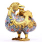 A Gorgeous Cloisonne Duck-Form Censer