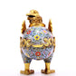 A Gorgeous Cloisonne Duck-Form Censer