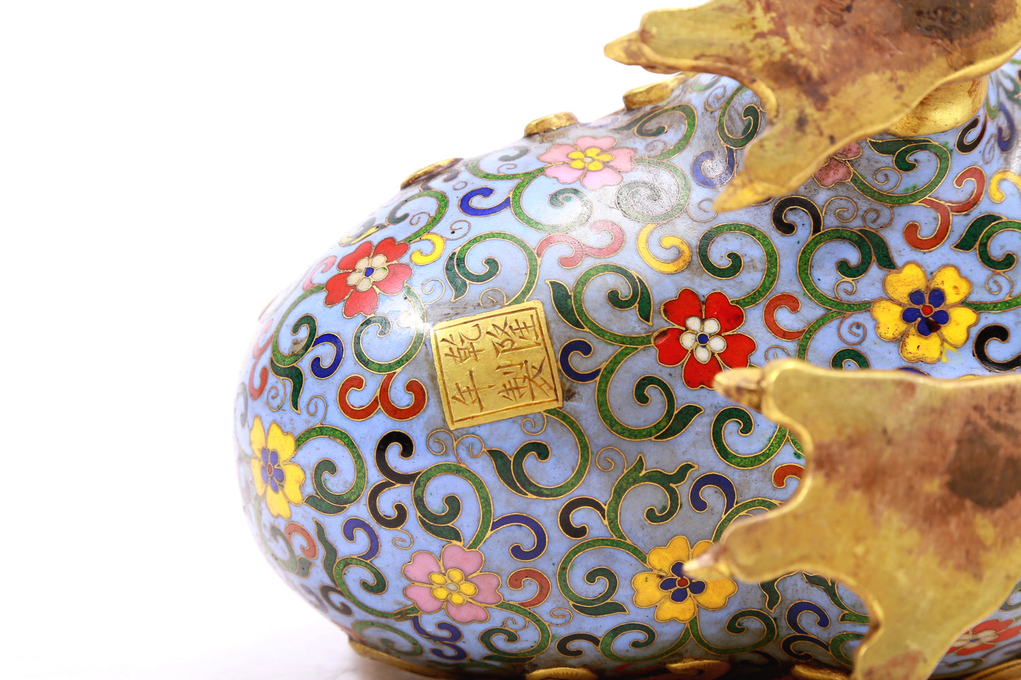 A Gorgeous Cloisonne Duck-Form Censer