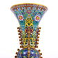 A Precious Cloisonne 'Scrolling Lotus& Animal Mask' Vase