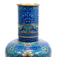 A cloisonné vase with lotus pattern