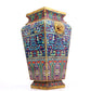 A Superb Cloisonne 'Scrolling Lotus' Dragon-Handled Vase