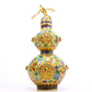 A Fabulous Cloisonne 'Dragon' Gourd-Form Vase