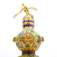 A Fabulous Cloisonne 'Dragon' Gourd-Form Vase