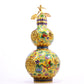 A Fabulous Cloisonne 'Dragon' Gourd-Form Vase