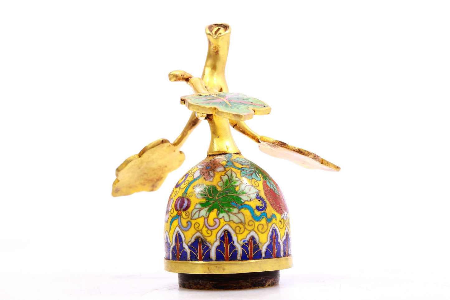 A Fabulous Cloisonne 'Dragon' Gourd-Form Vase