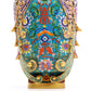 A Gorgeous Cloisonne 'Scrolling Lotus' Phoenix-Handled Vases