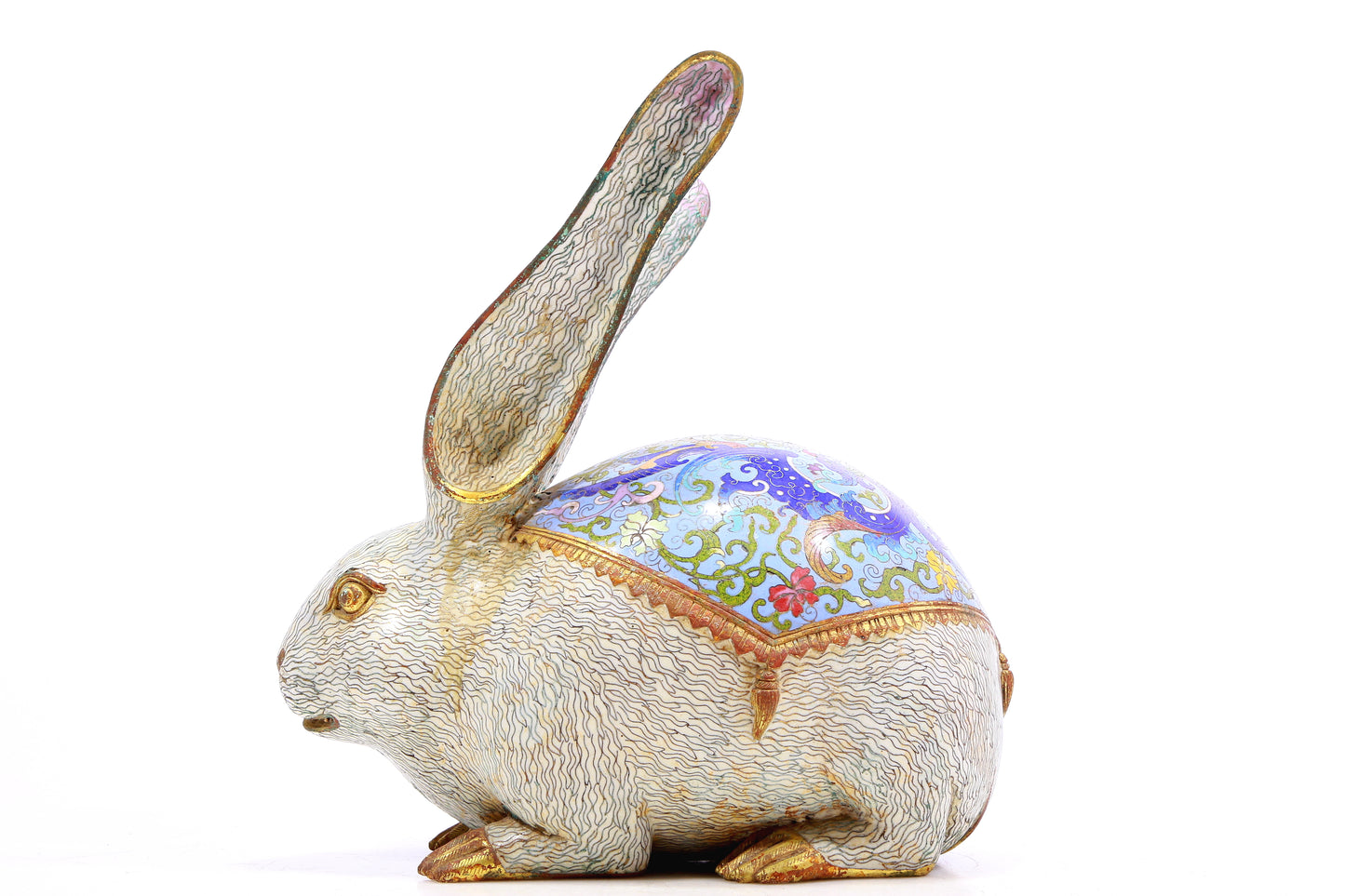 A Marvelous Cloisonne Rabbit