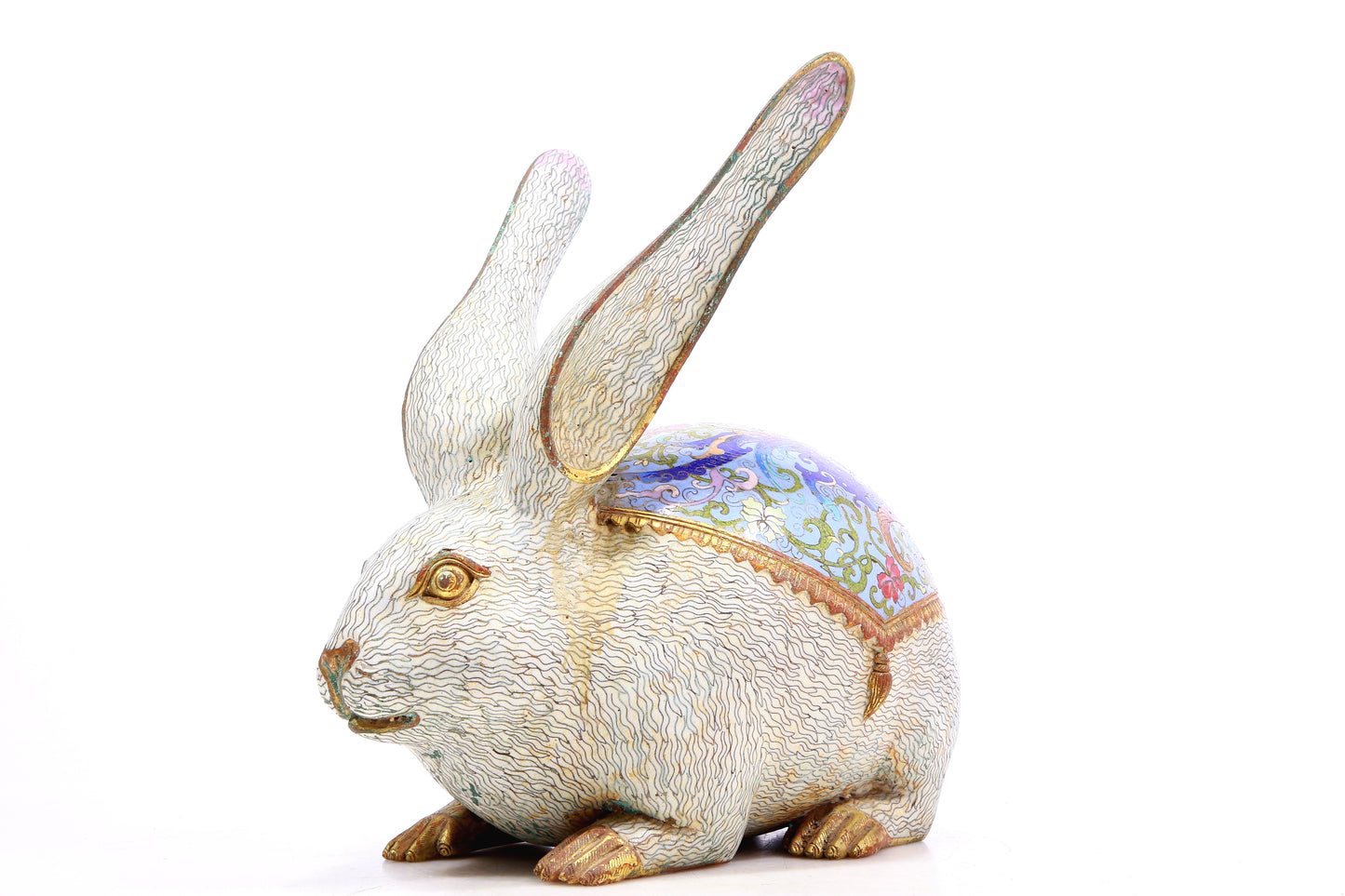 A Marvelous Cloisonne Rabbit