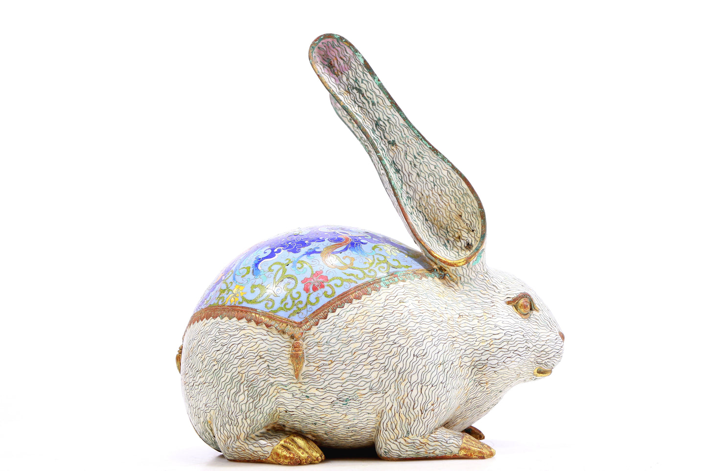 A Marvelous Cloisonne Rabbit