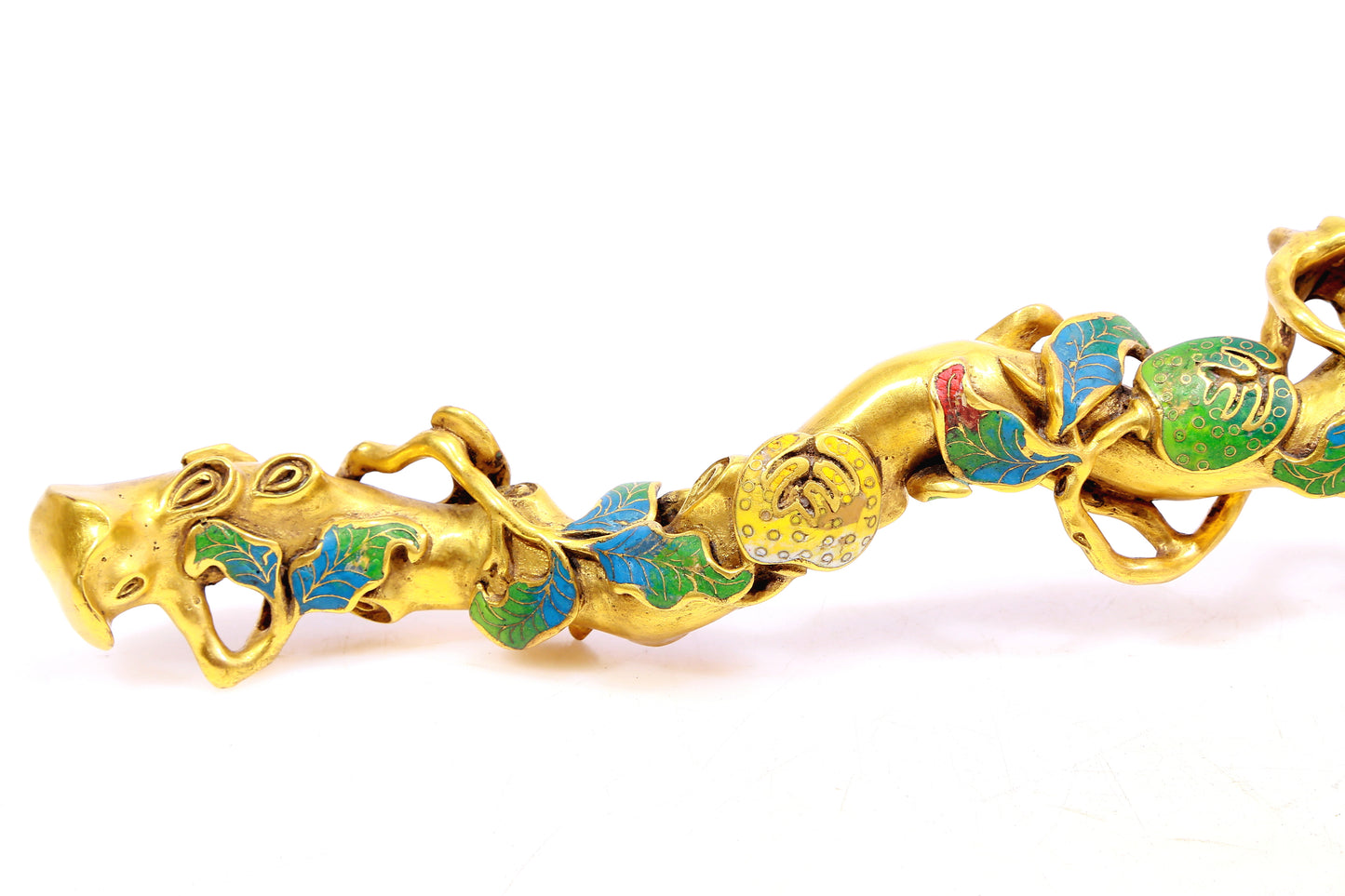 A Superb Cloisonne 'Finger Citron' Ruyi-Scepter