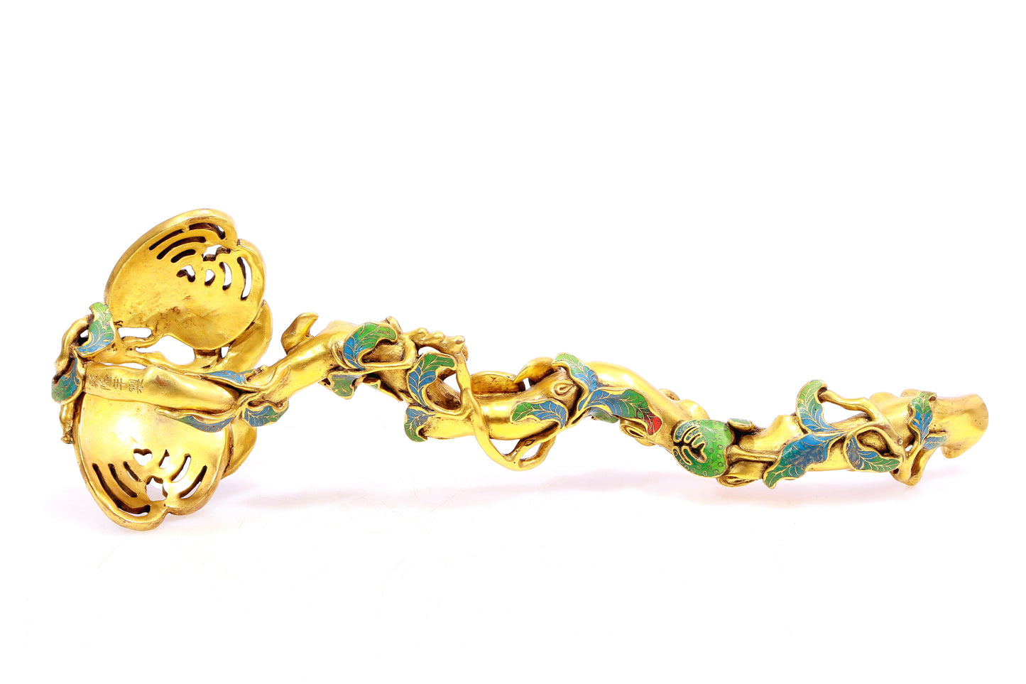 A Superb Cloisonne 'Finger Citron' Ruyi-Scepter