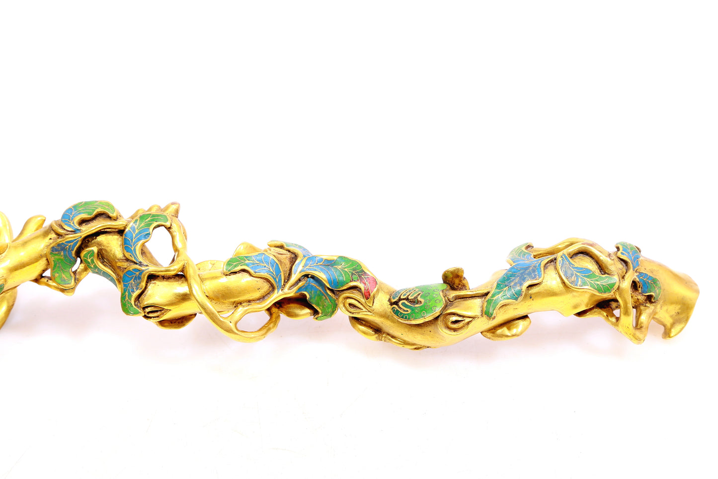 A Superb Cloisonne 'Finger Citron' Ruyi-Scepter