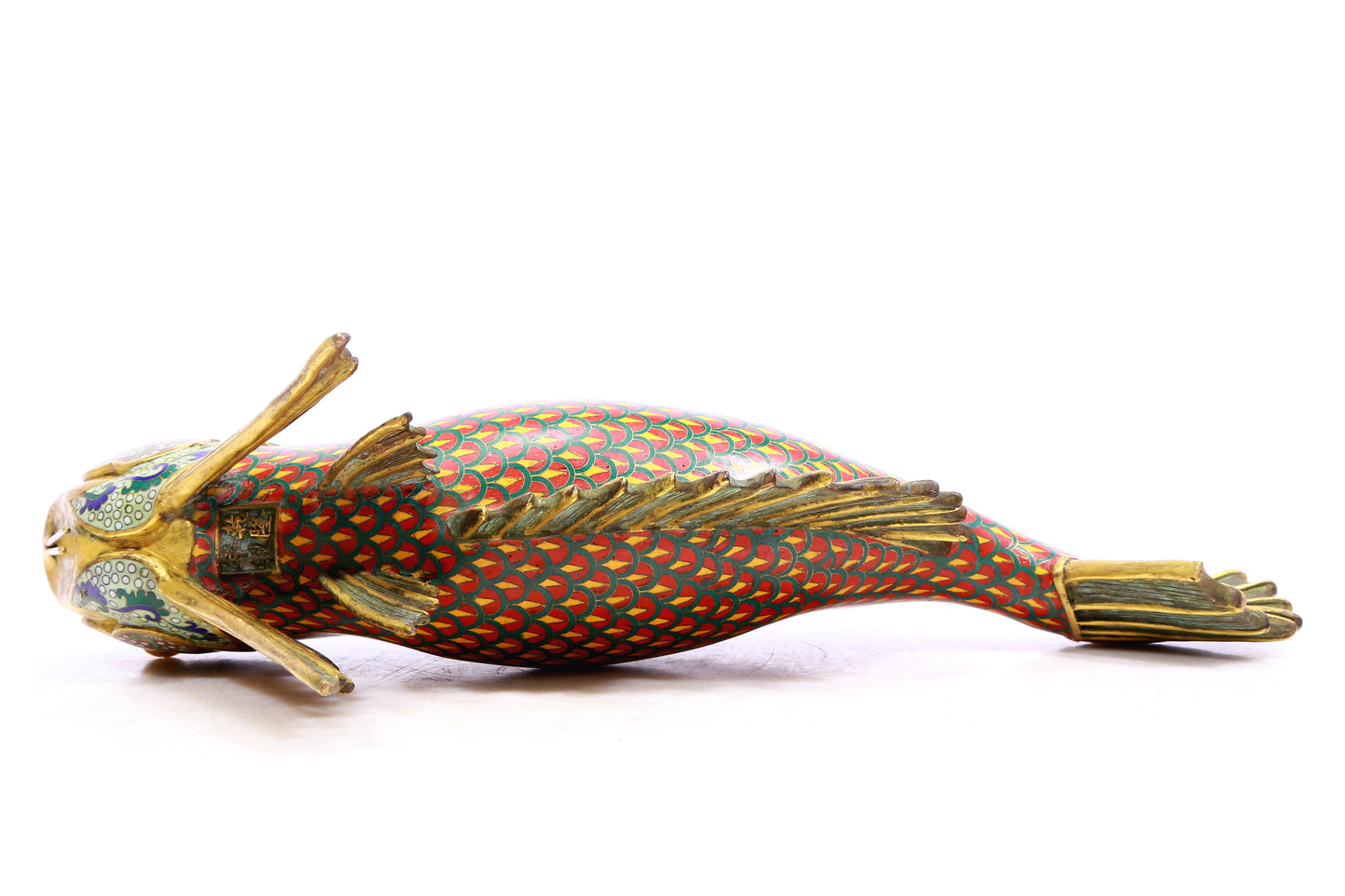 A cloisonné fish ornament