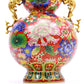 A Gorgeous Cloisonne 'Flower' Dragon-Handled Gourd-Form Vase