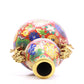 A Gorgeous Cloisonne 'Flower' Dragon-Handled Gourd-Form Vase