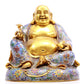 A cloisonné Maitreya Buddha statue