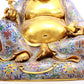 A cloisonné Maitreya Buddha statue