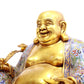 A cloisonné Maitreya Buddha statue