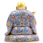 A cloisonné Maitreya Buddha statue