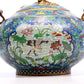 A cloisonne tangled lotus pattern Ruyi ear stove