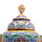 A Precious Cloisonne 'Scrolling Lotus' Lion-Handled Tripod Censer And Cover