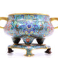 A Superb Cloisonne 'Scrolling Lotus' Tripod Censer