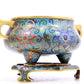 A Superb Cloisonne 'Scrolling Lotus' Tripod Censer