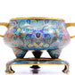 A Superb Cloisonne 'Scrolling Lotus' Tripod Censer