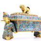 A Precious Cloisonne 'Scrolling Lotus& Figure' Censer