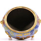 A Gorgeous Cloisonne 'Bat& Auspicious Cloud' Tripod Censer And Cover