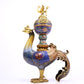 A cloisonné phoenix censer with twining lotus pattern