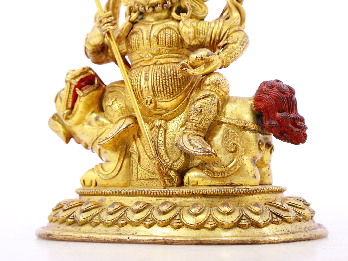 gilt bronze statue of the Heavenly King of Treasures