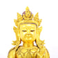 A solemn gilt bronze statue of Bodhisattva