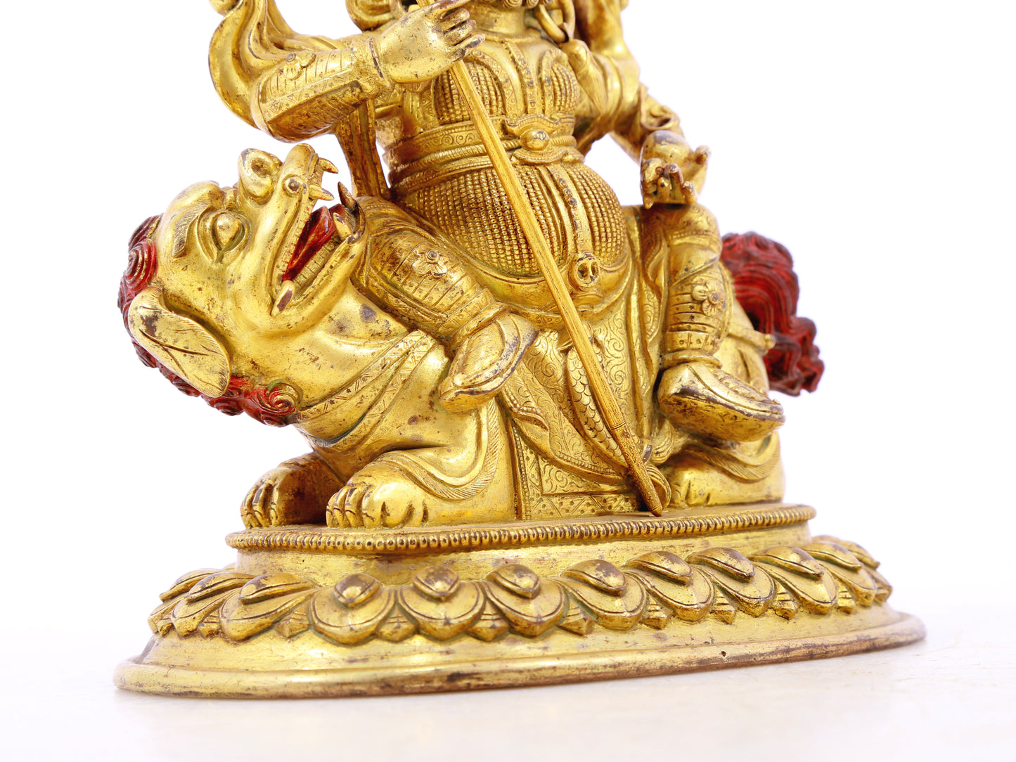 gilt bronze statue of the Heavenly King of Treasures