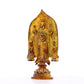 A serene gilt bronze statue of Gautama Buddha